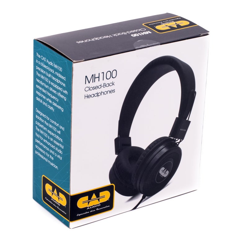 CAD Audio MH100 Closed-Back Studio Headphones â€“ 40 mm Neodymium Drivers, Foam Cushions, 19 dB Ambient Noise Reduction - Image 3